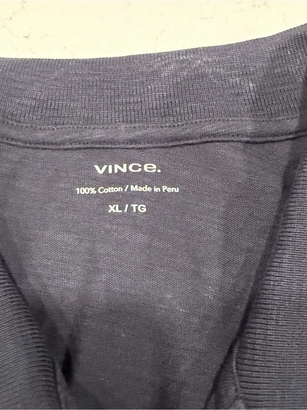 Vince Men's Coastal Blue Classic Slub Polo NWT - XL